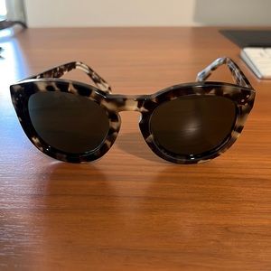 Celine Round Gradient Tortoise Sunglasses